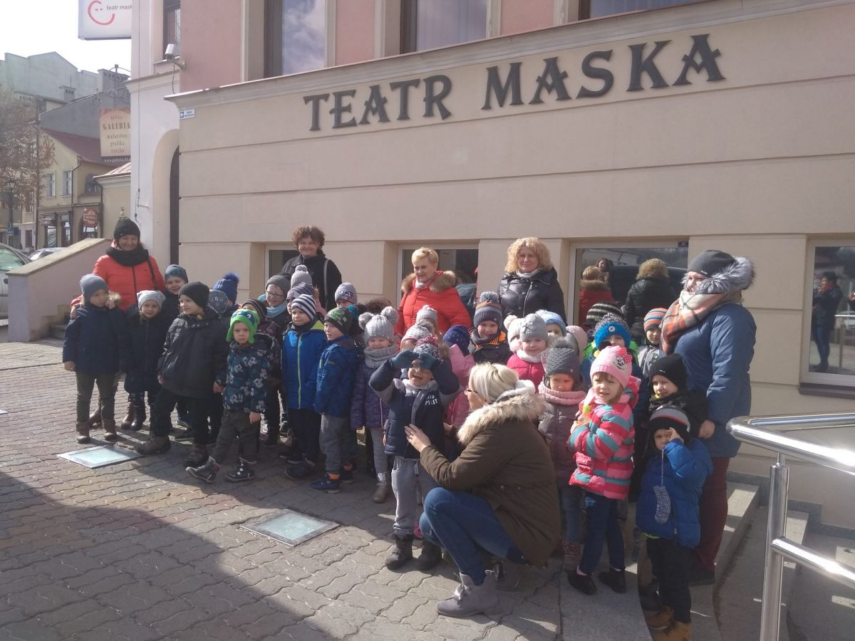 Wyjazd przedszkolaków do Teatru Maska w Rzeszowie.